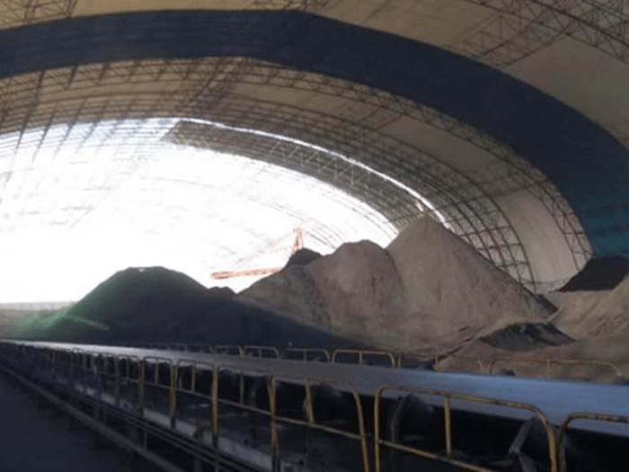 牡丹江煤棚料仓网架